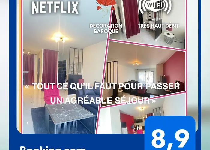 Studio Barok Proche Autoroute, Plages Et Attractions, Wifi - Tv, Calme